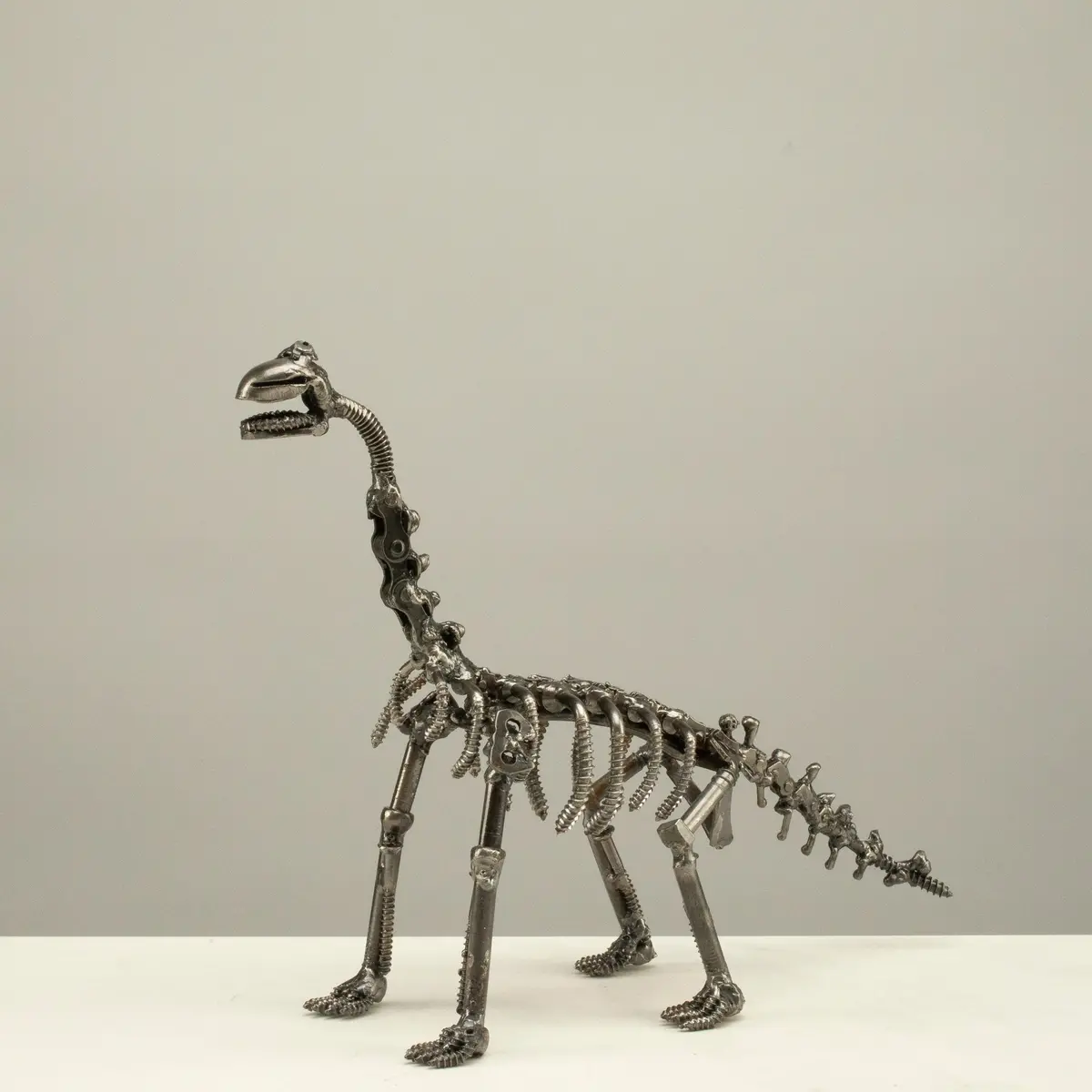 Brachiosaurus Recycled Metal Sculpture 1