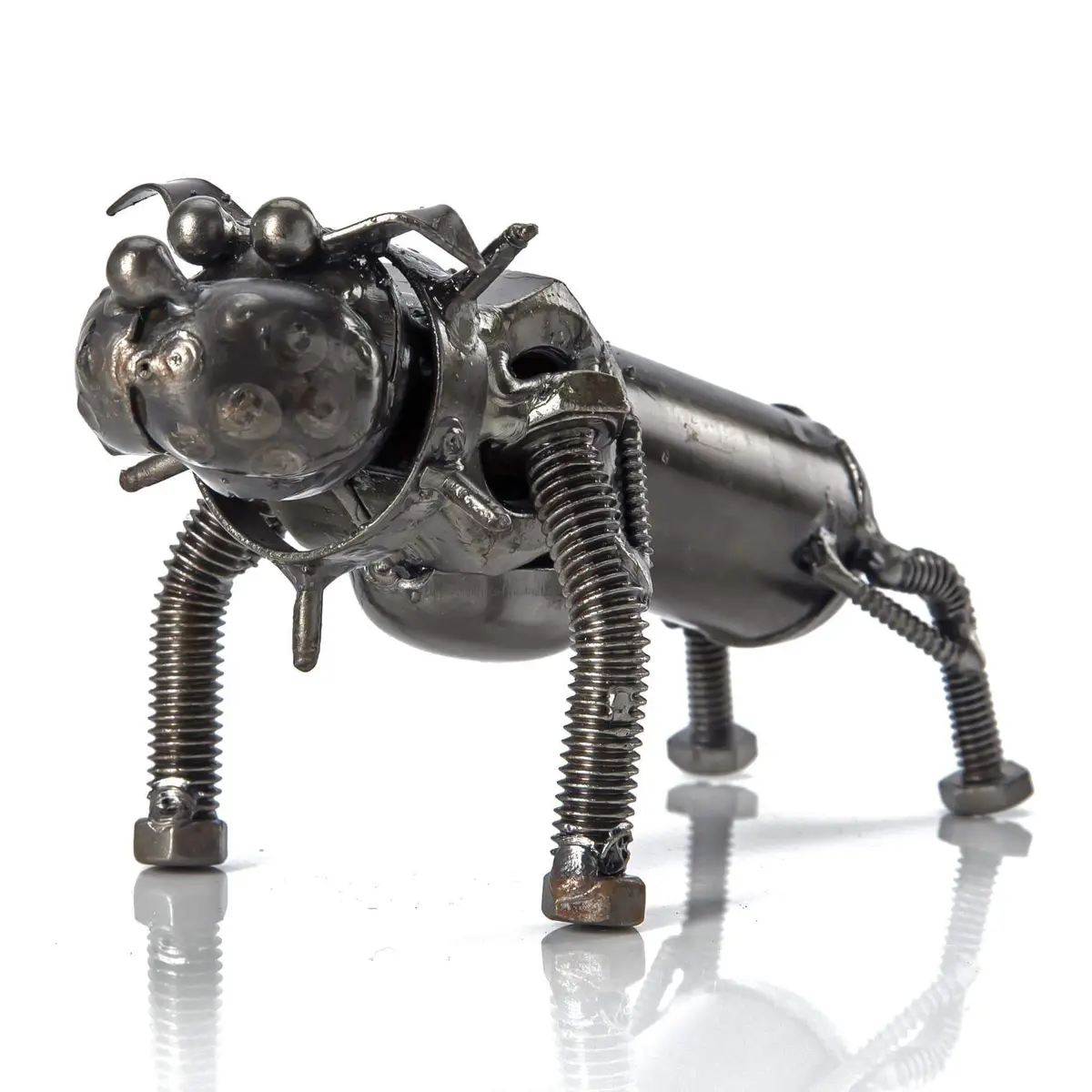 Bulldog Inspired Recycled Metal Sculpture 1