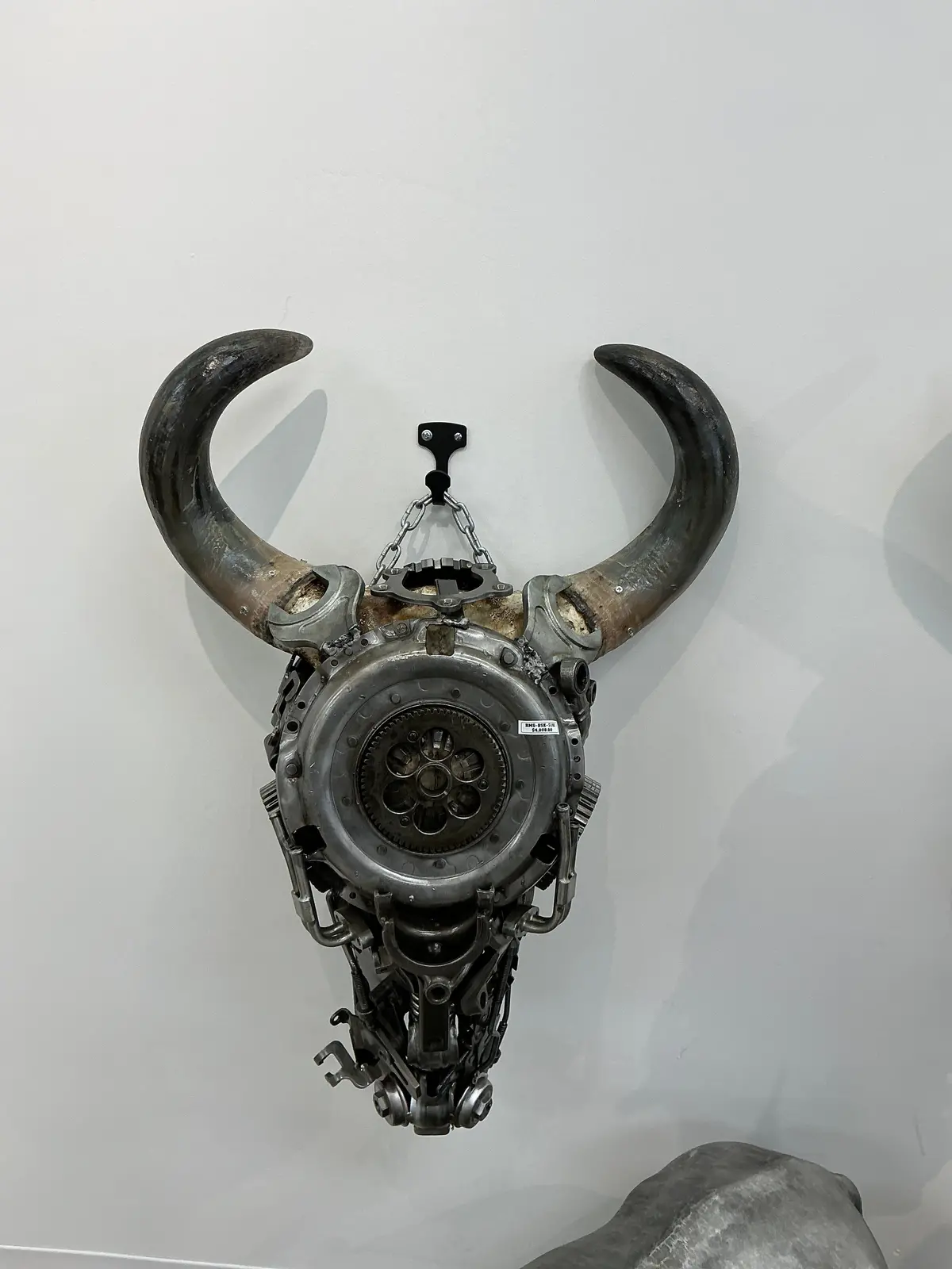 Bull Skull Recycled Metal Art Sculpture 1