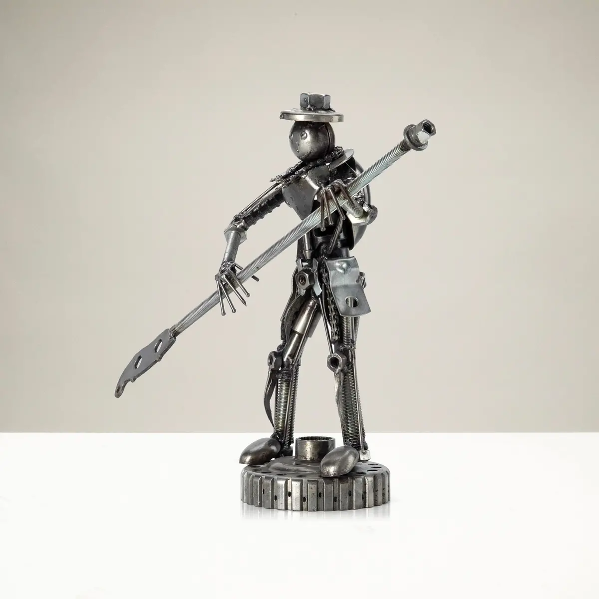Gondolier Inspired Recycled Metal Sculpture 1