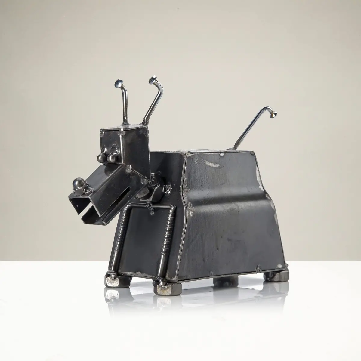 K9 Inspired Recycled Metal Sculpture 1