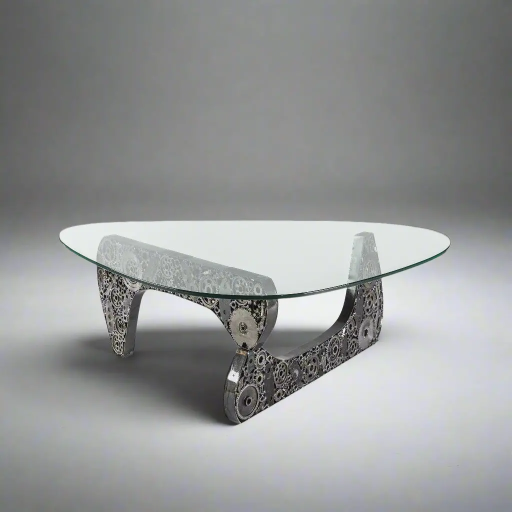 Noguchi Inspired Recycled Metal Art Table 1