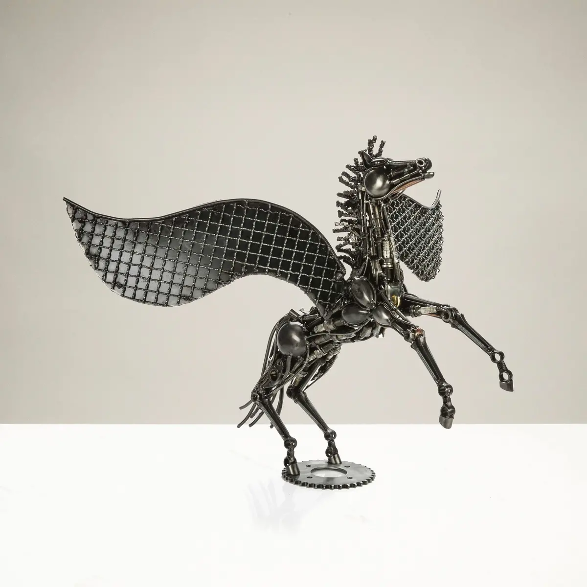 Pegasus Recycled Metal Sculpture 1