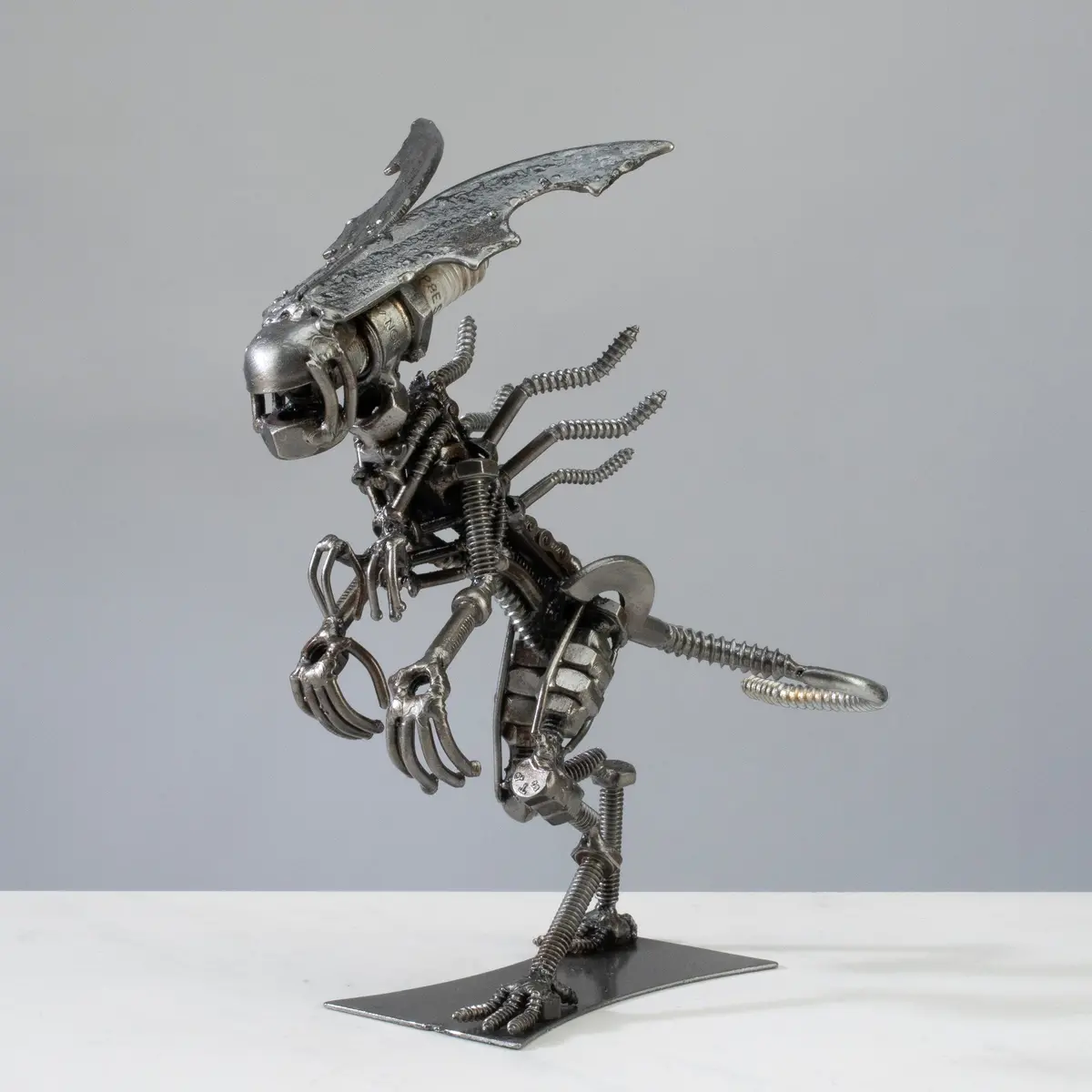Queen Alien Inspired Recycled Metal Sculpture 1