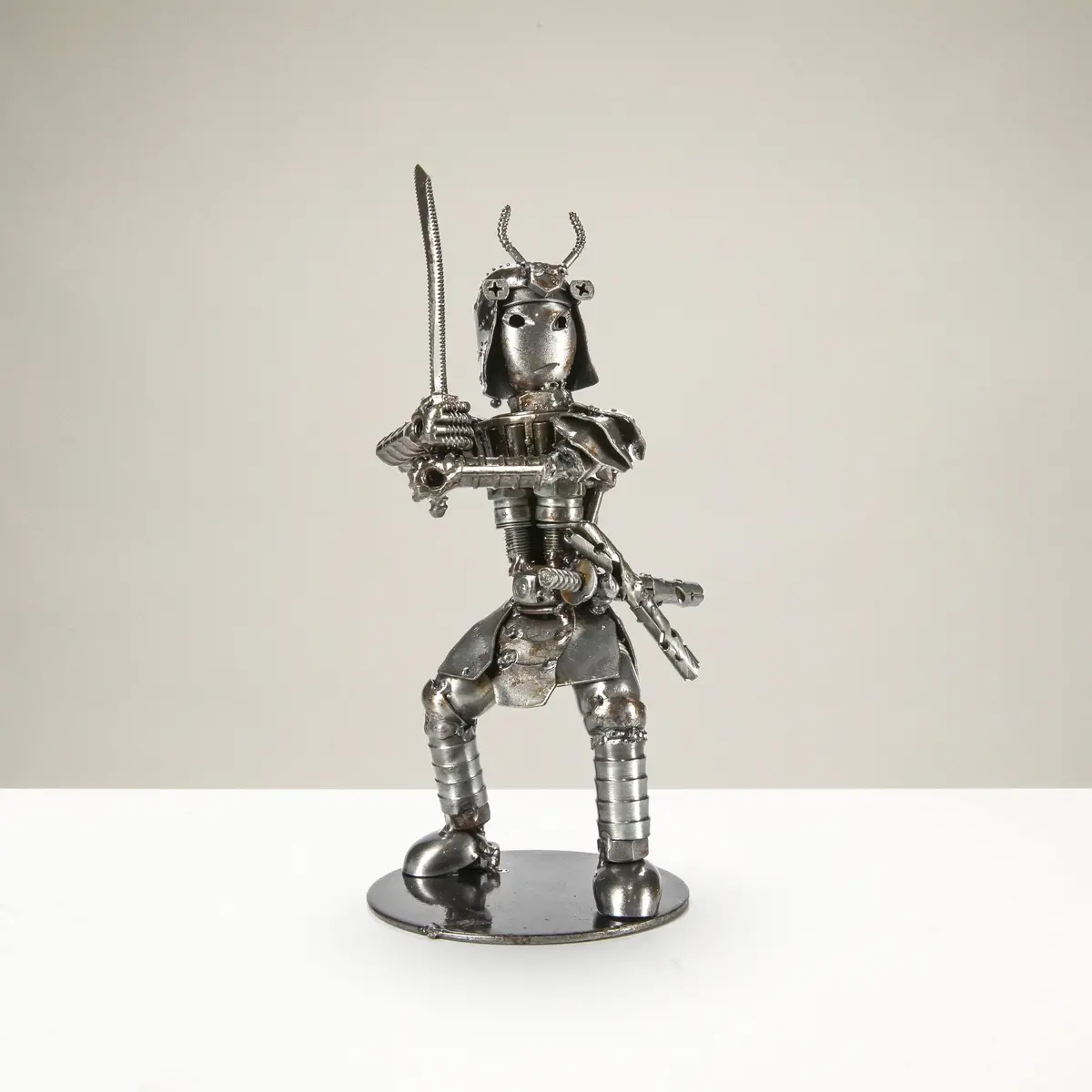 Samurai Inspired Recycled Metal Sculpture 1
