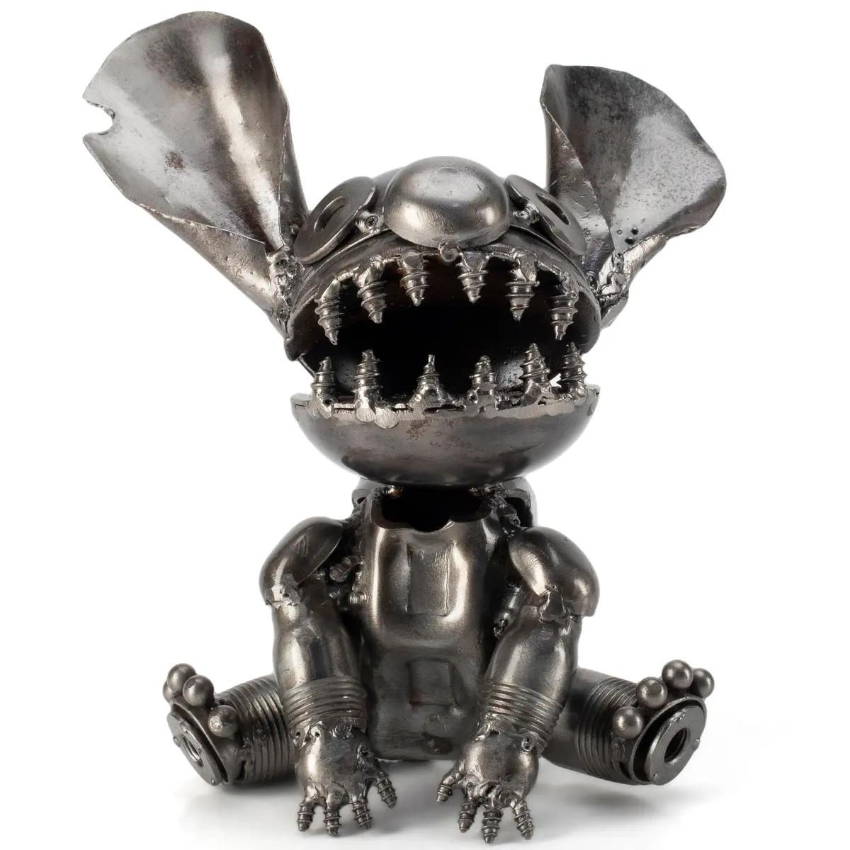 Stitch Inspired Recycled Metal Sculpture 1