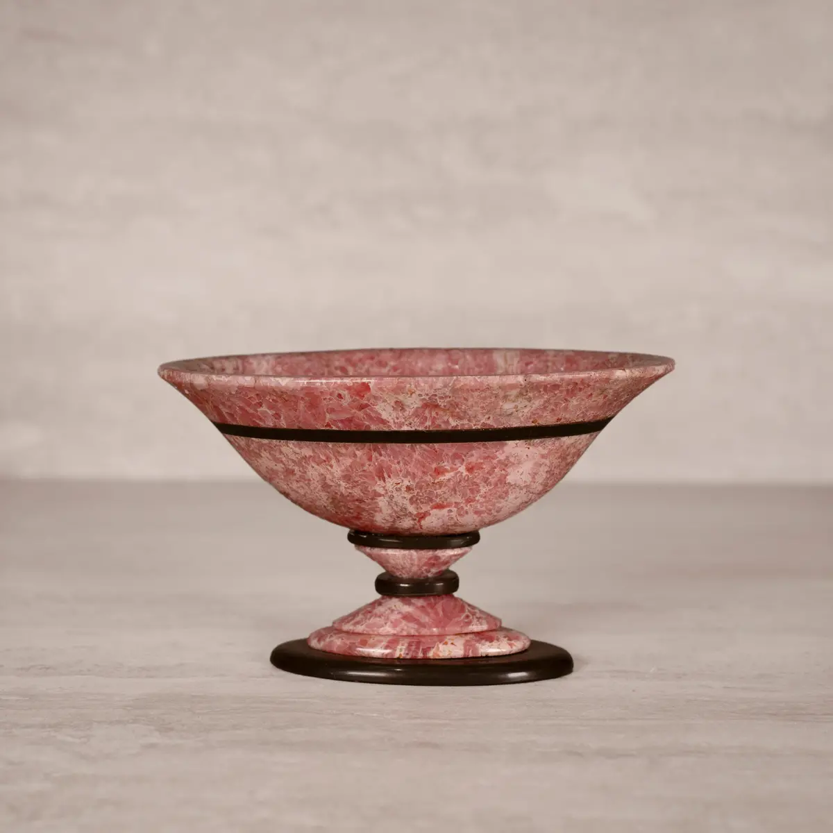 Rhodochrosite Bowl Carving From Argentina - 6.25"/ 410 G 1