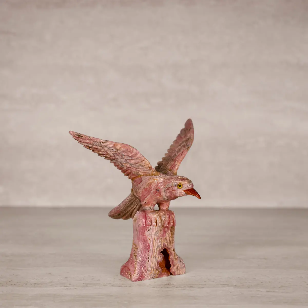 Rhodochrosite Eagle Carving From Argentina - 5" / 275 G 1