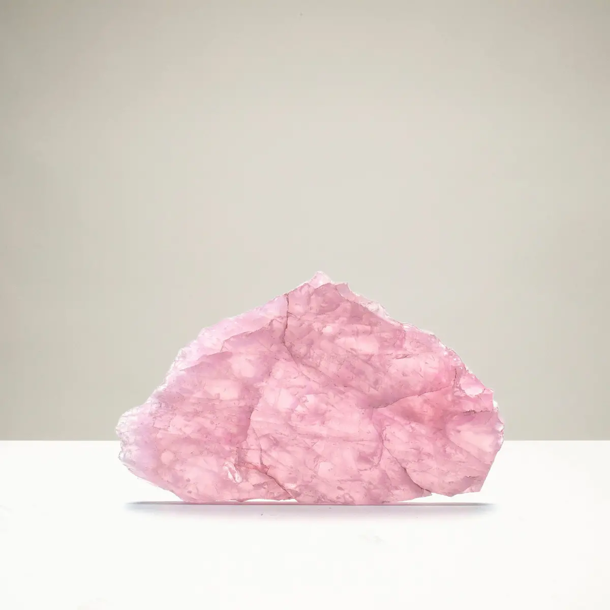 Natural Rose Quartz Cut And Polished Slab From Madagascar 2-2.5 Lbs 1