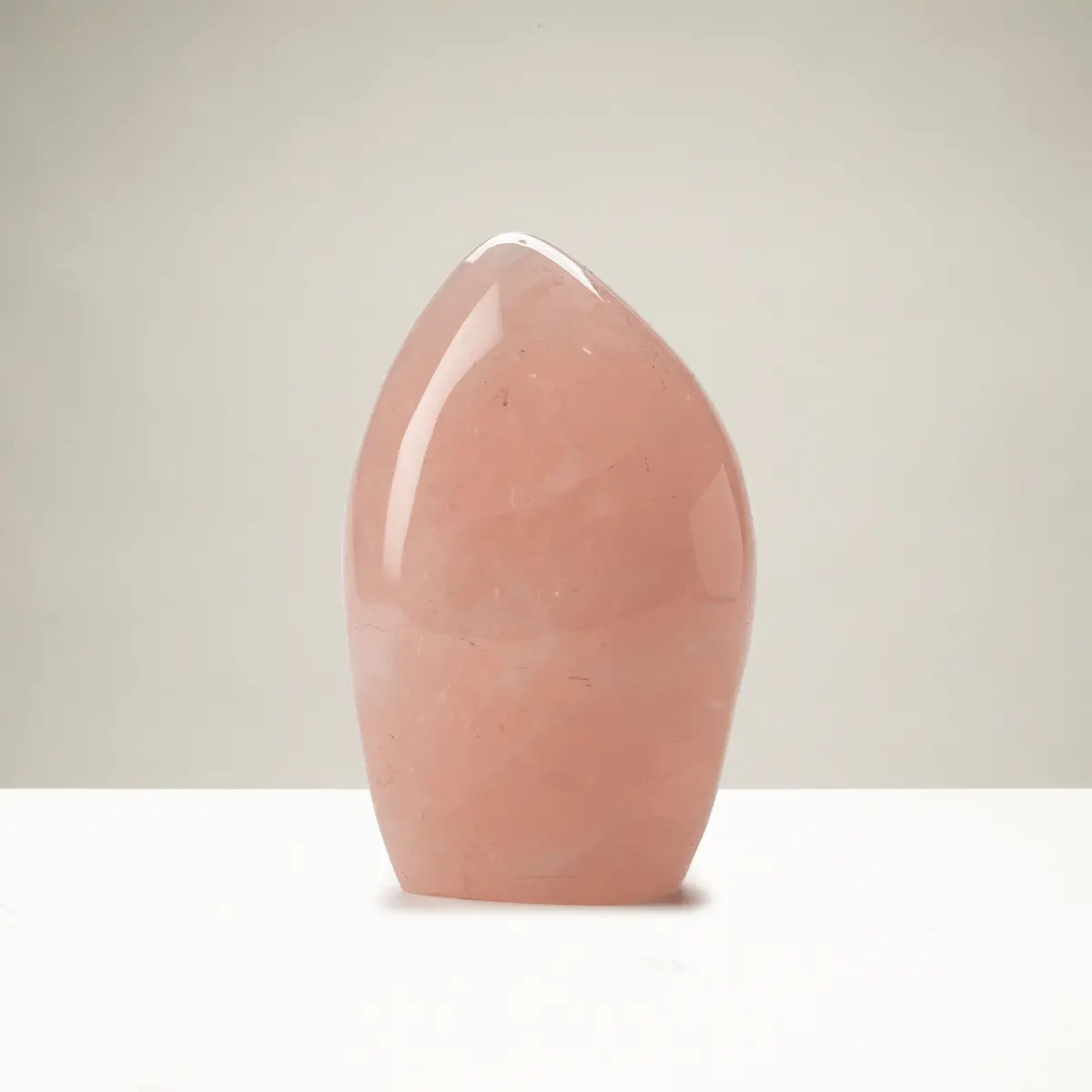 Natural Rose Quartz Freefrom Carving From Madagascar -5.5" 1