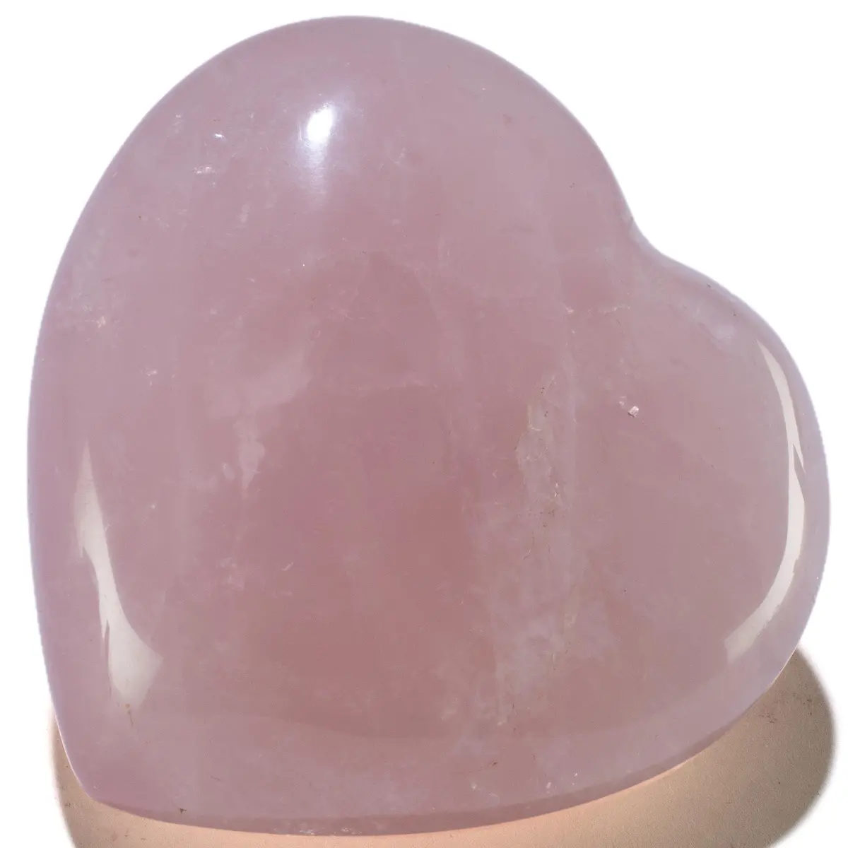 Natural Rose Quartz Heart Carving From Madagascar -3.5" 1