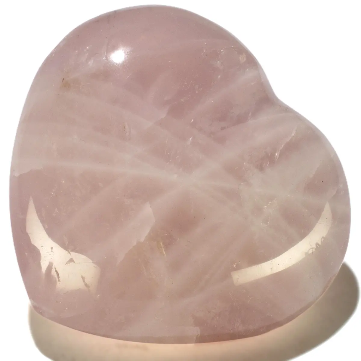 Rose Quartz Gemstone Heart Carving 200G / 3In. 1