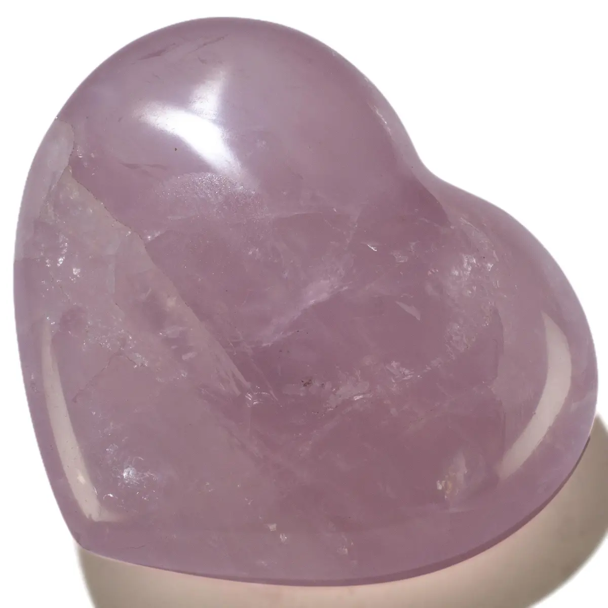 Rose Quartz Gemstone Heart Carving 400G / 4In. 1