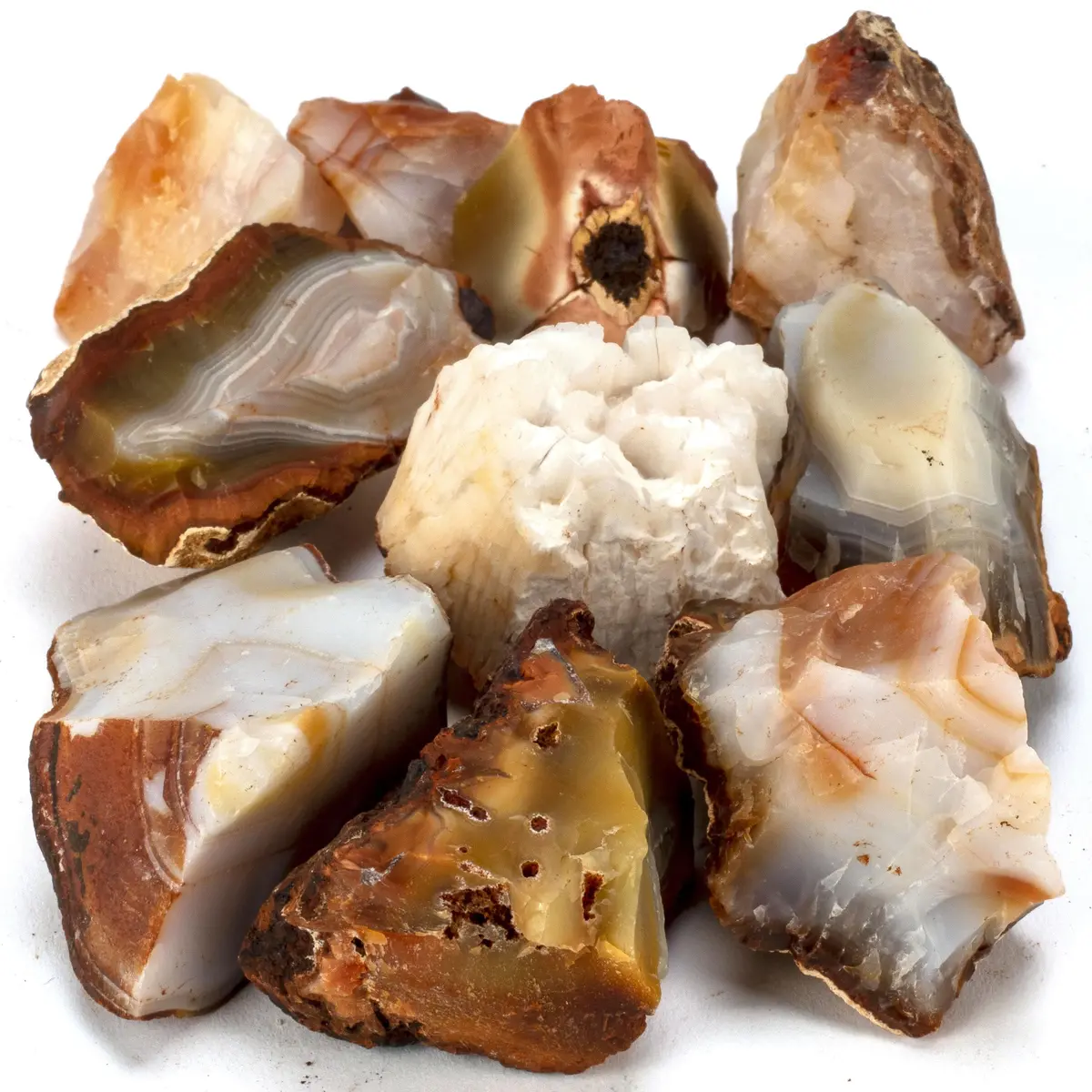 Rough Carnelian (10 Stone Bundle) 1