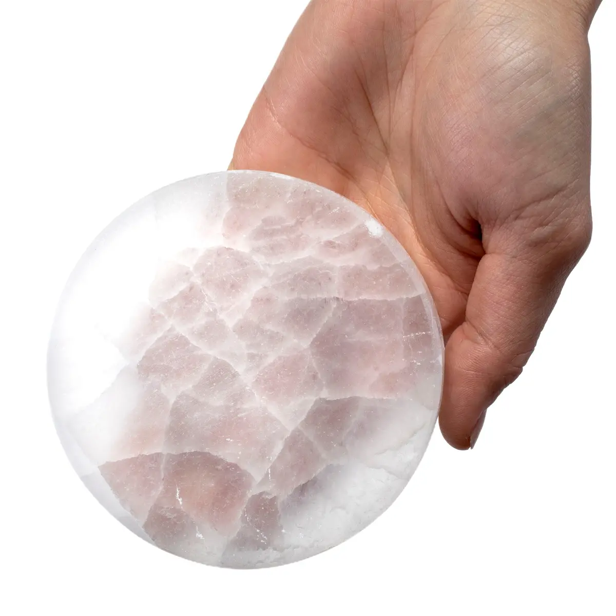 Selenite Crystal Charging Plate - 3.5 In 1