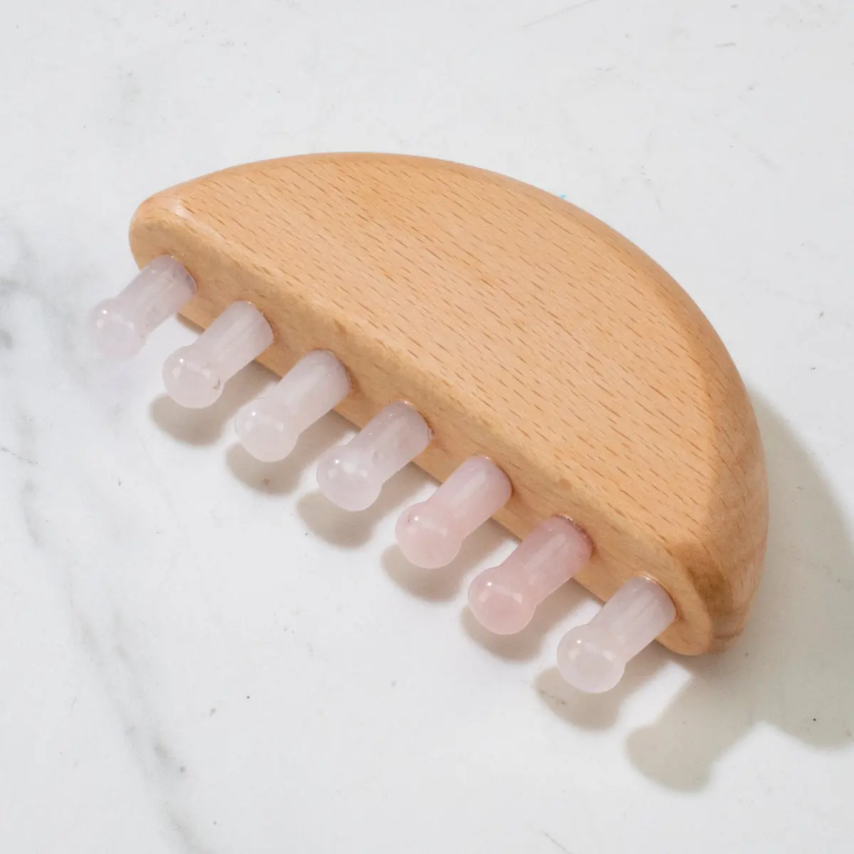 Rose Quartz Scalp Massager 1