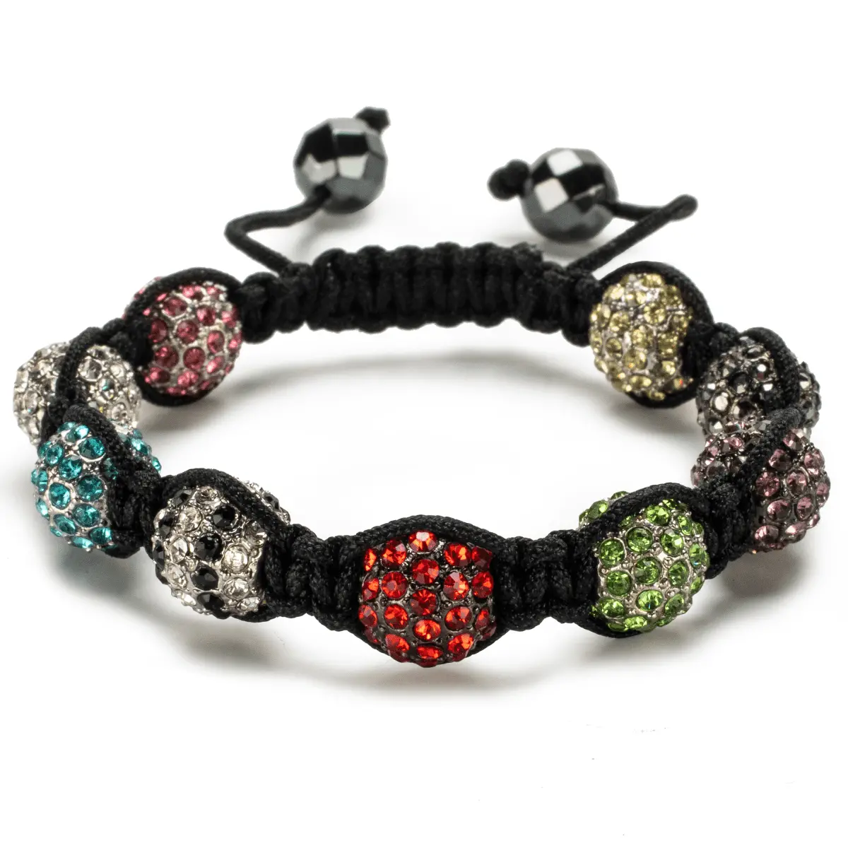 Multi Color Crystal Shamballa Bracelet 1