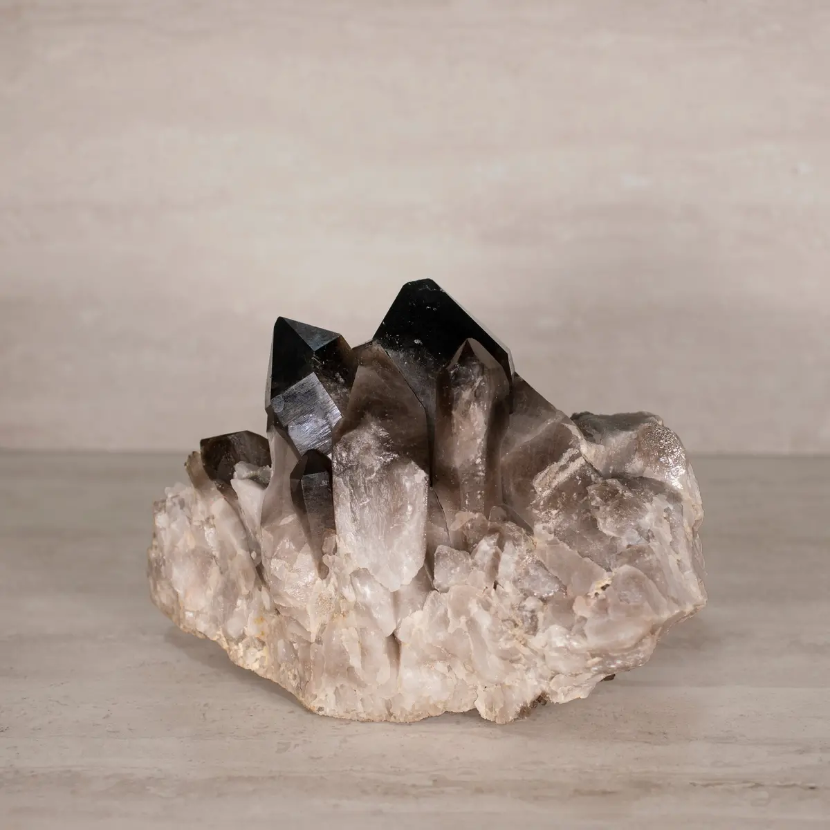 Smoky Quartz Cluster From Brazil - 10" / 12 Lbs 1
