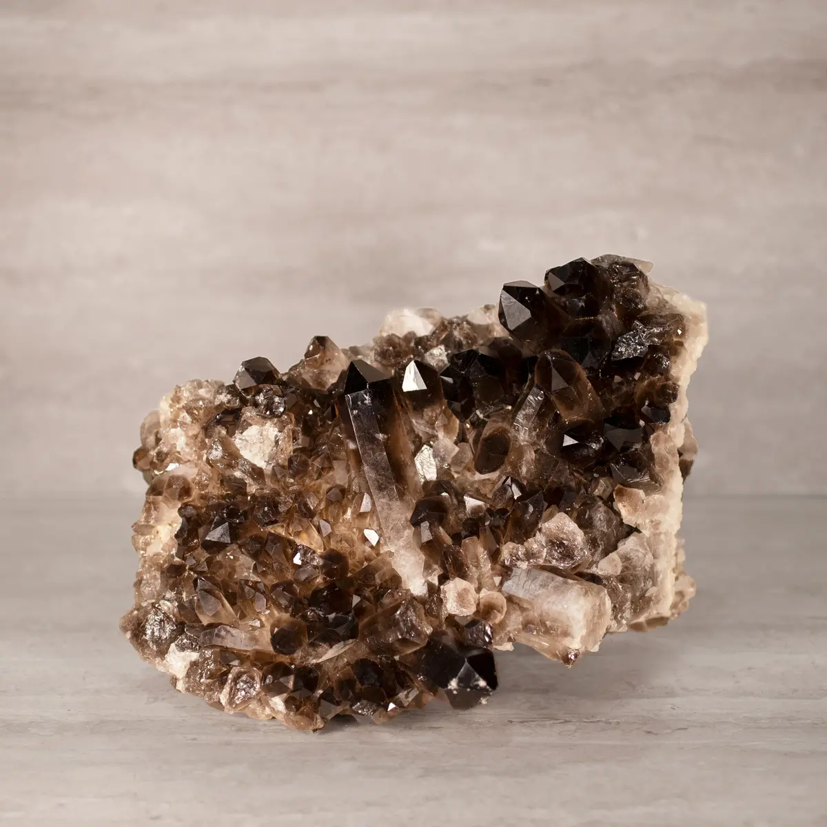 Smoky Quartz Cluster From Brazil - 10.75" / 19 Lbs 1