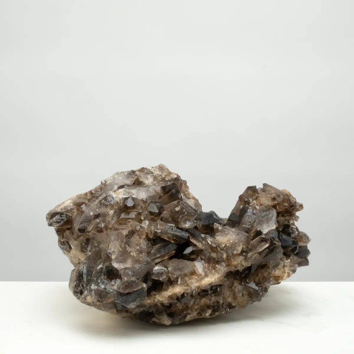 Smoky Quartz Cluster From Brazil - 12" / 23.6 Lbs 1