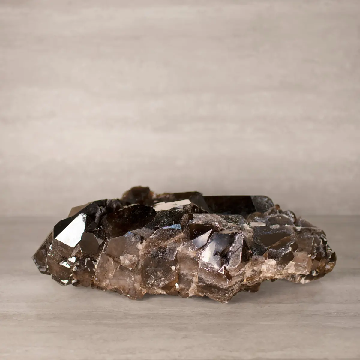 Smoky Quartz Cluster From Brazil - 12.75" / 16 Lbs 1