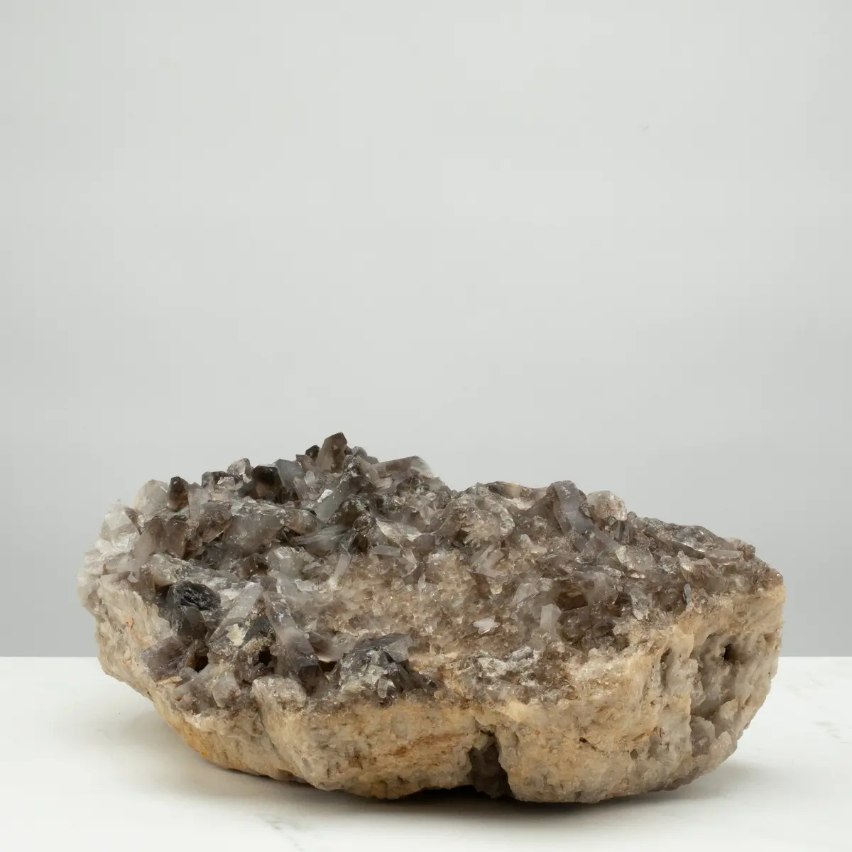 Smoky Quartz Cluster From Brazil - 15" / 32 Lbs 1