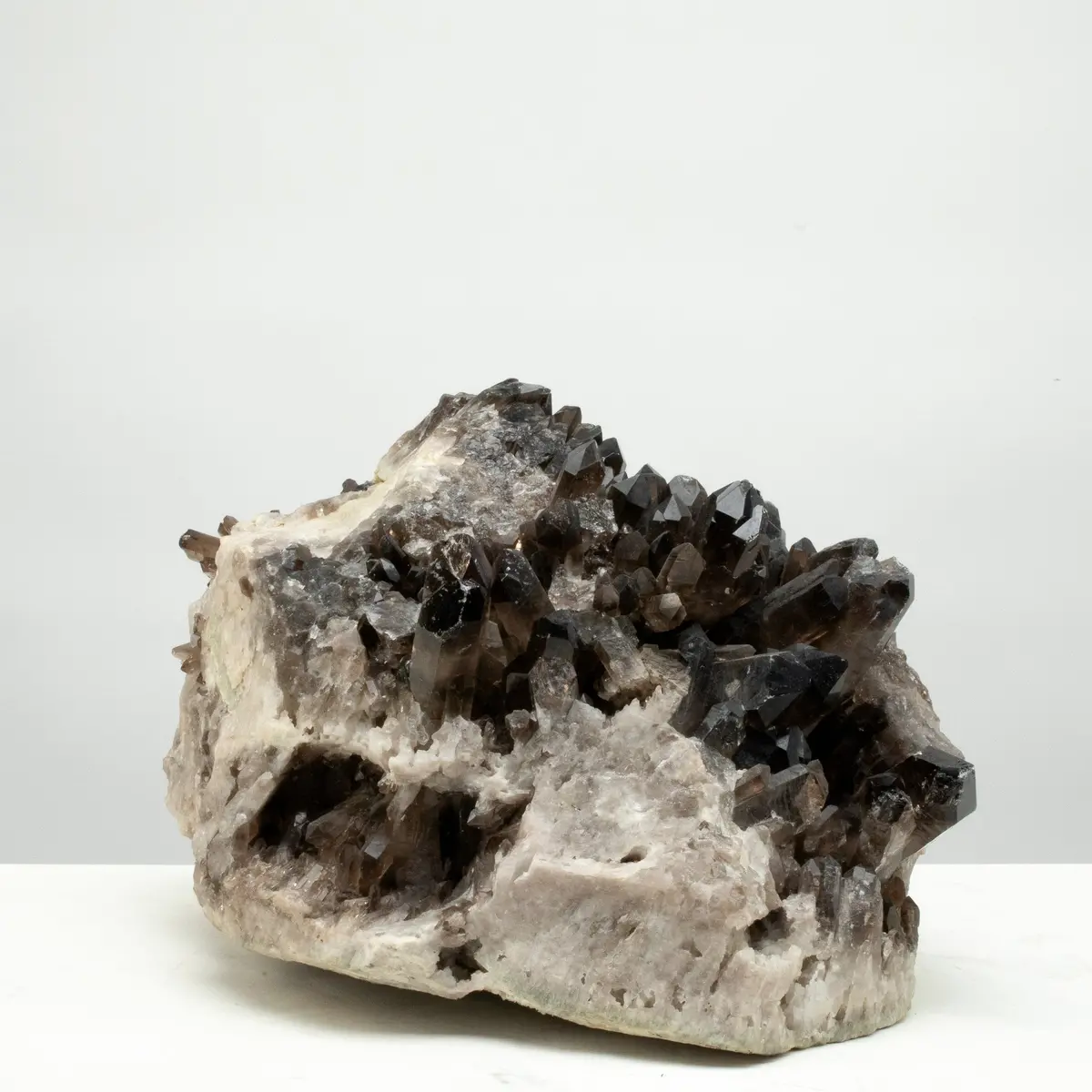 Smoky Quartz Cluster From Brazil - 15" / 39.2 Lbs 1
