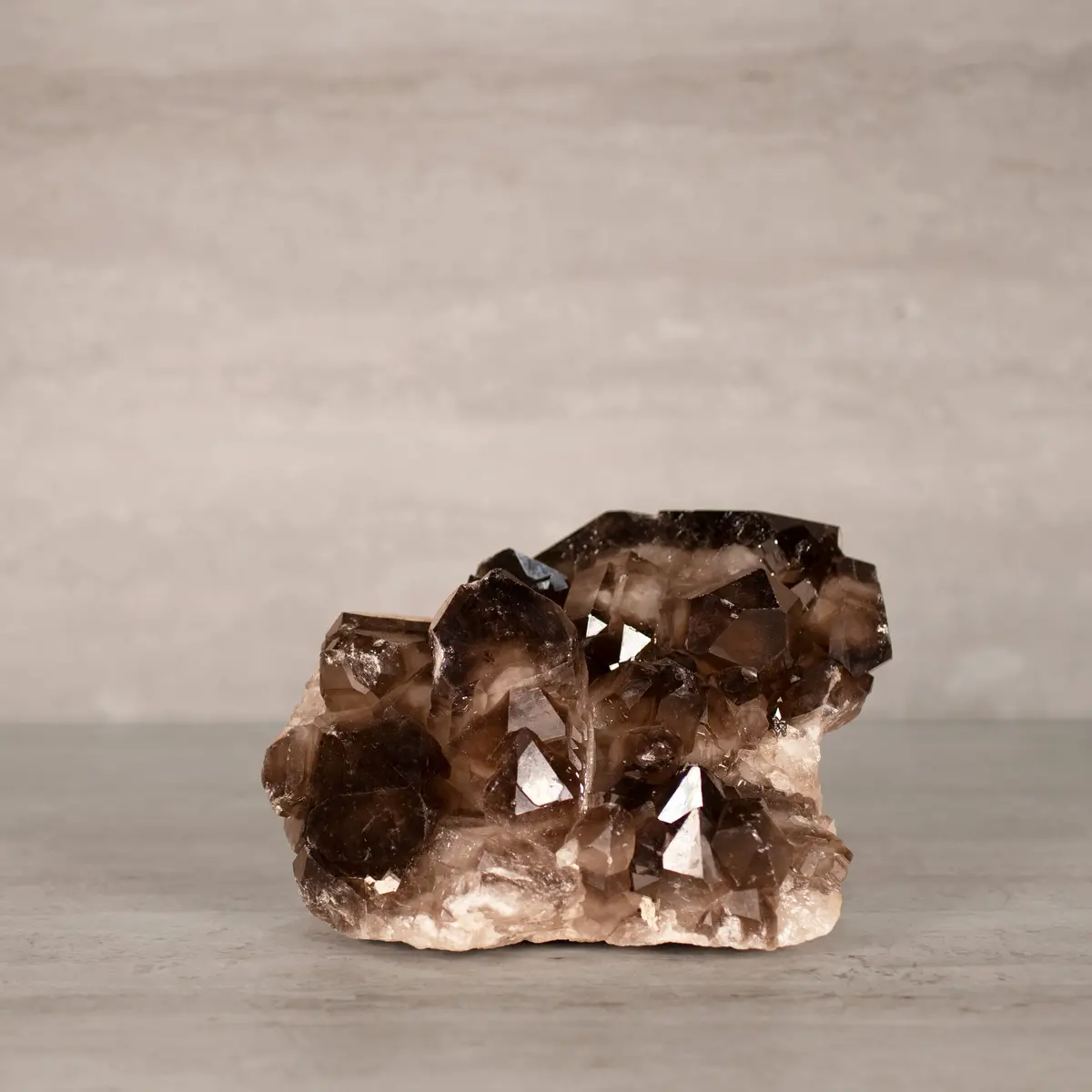 Smoky Quartz Cluster From Brazil - 6.5" / 9 Lbs 1