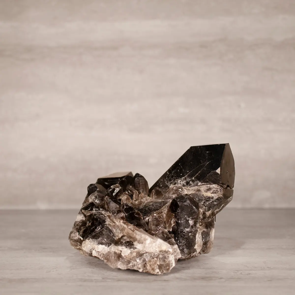 Smoky Quartz Cluster From Brazil - 7" / 10 Lbs 1