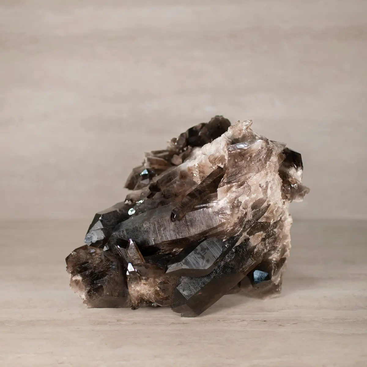 Smoky Quartz Cluster From Brazil - 9" / 19 Lbs 1