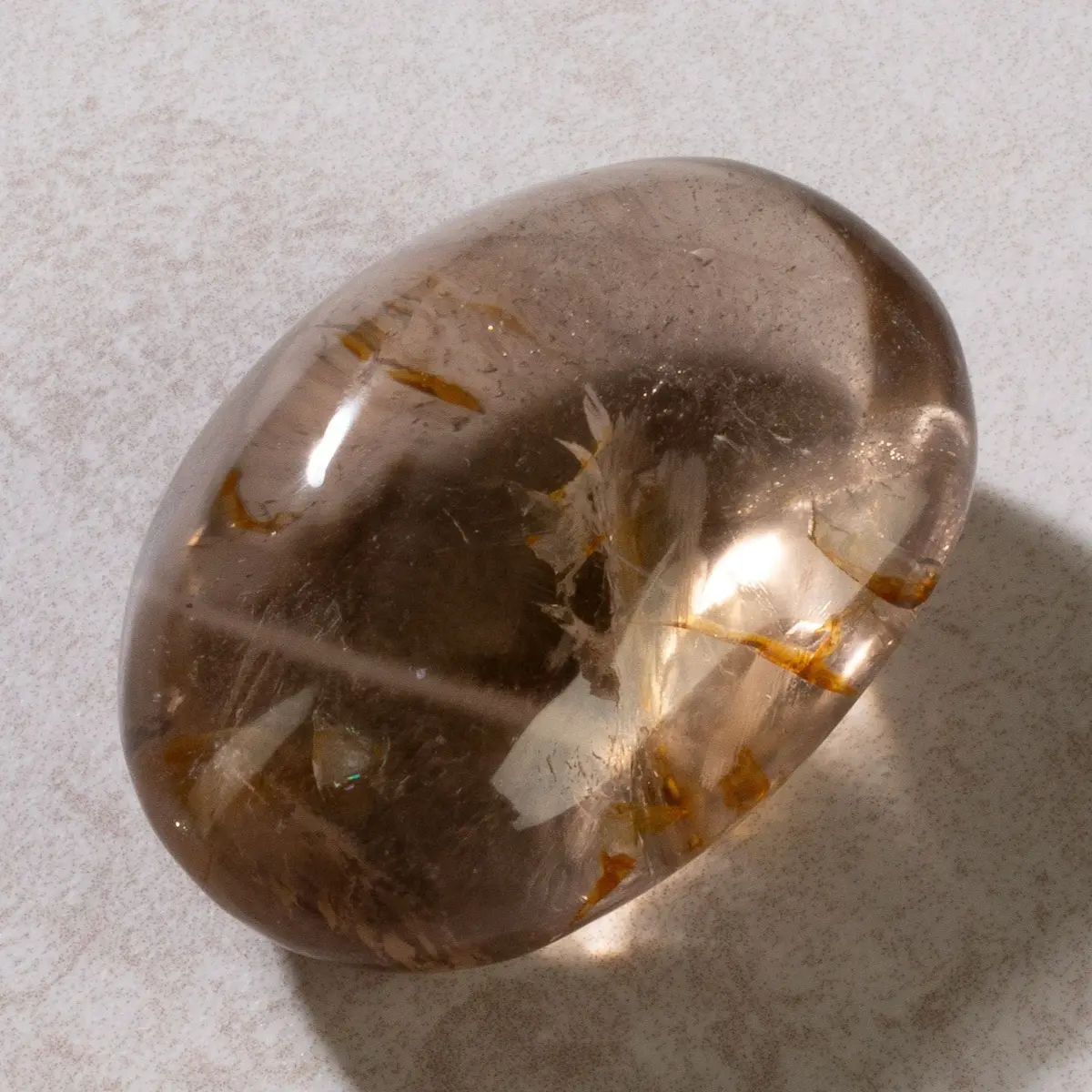 Smoky Quartz Palm Stone 1