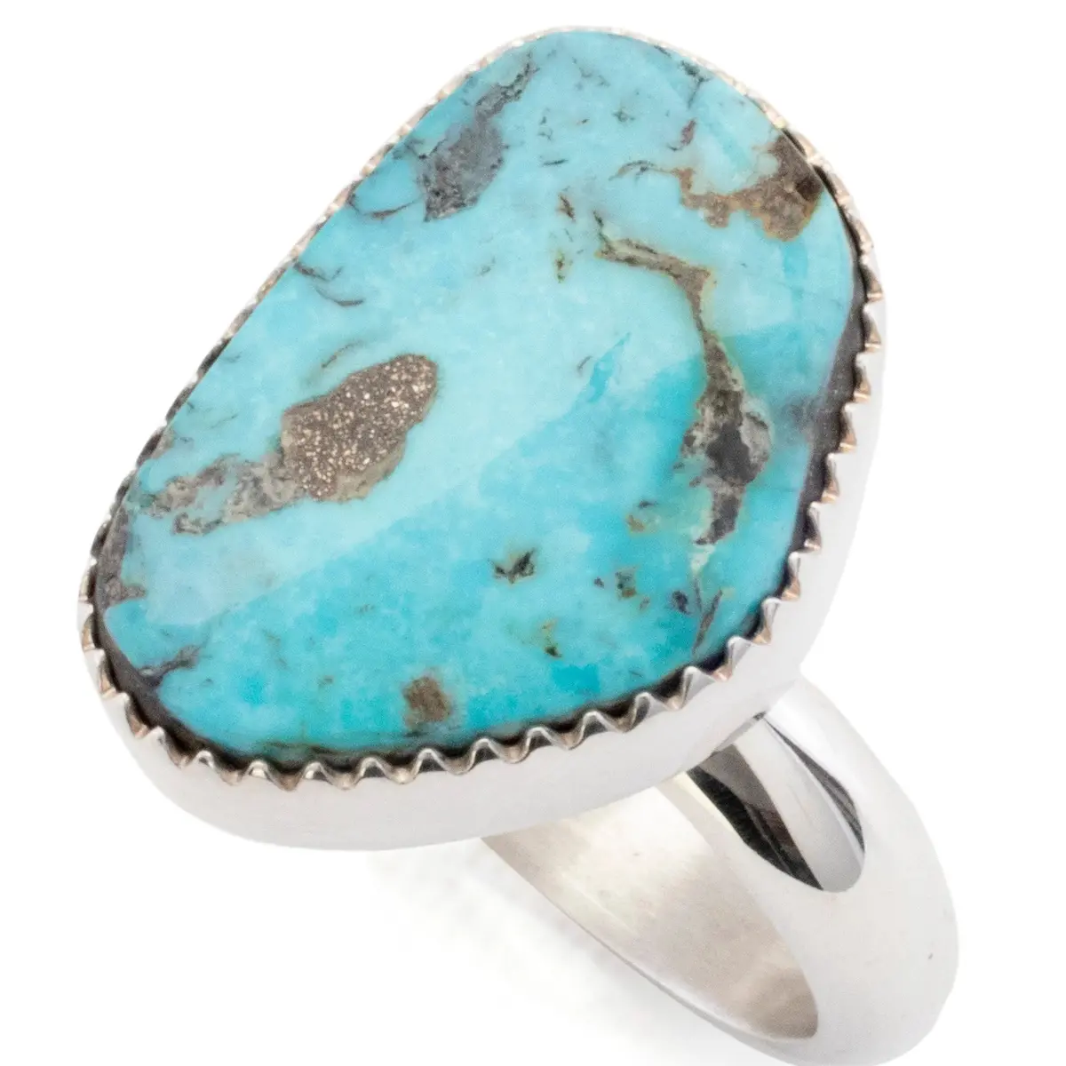 Kingman Turquoise Usa Handmade 925 Sterling Silver Ring 1