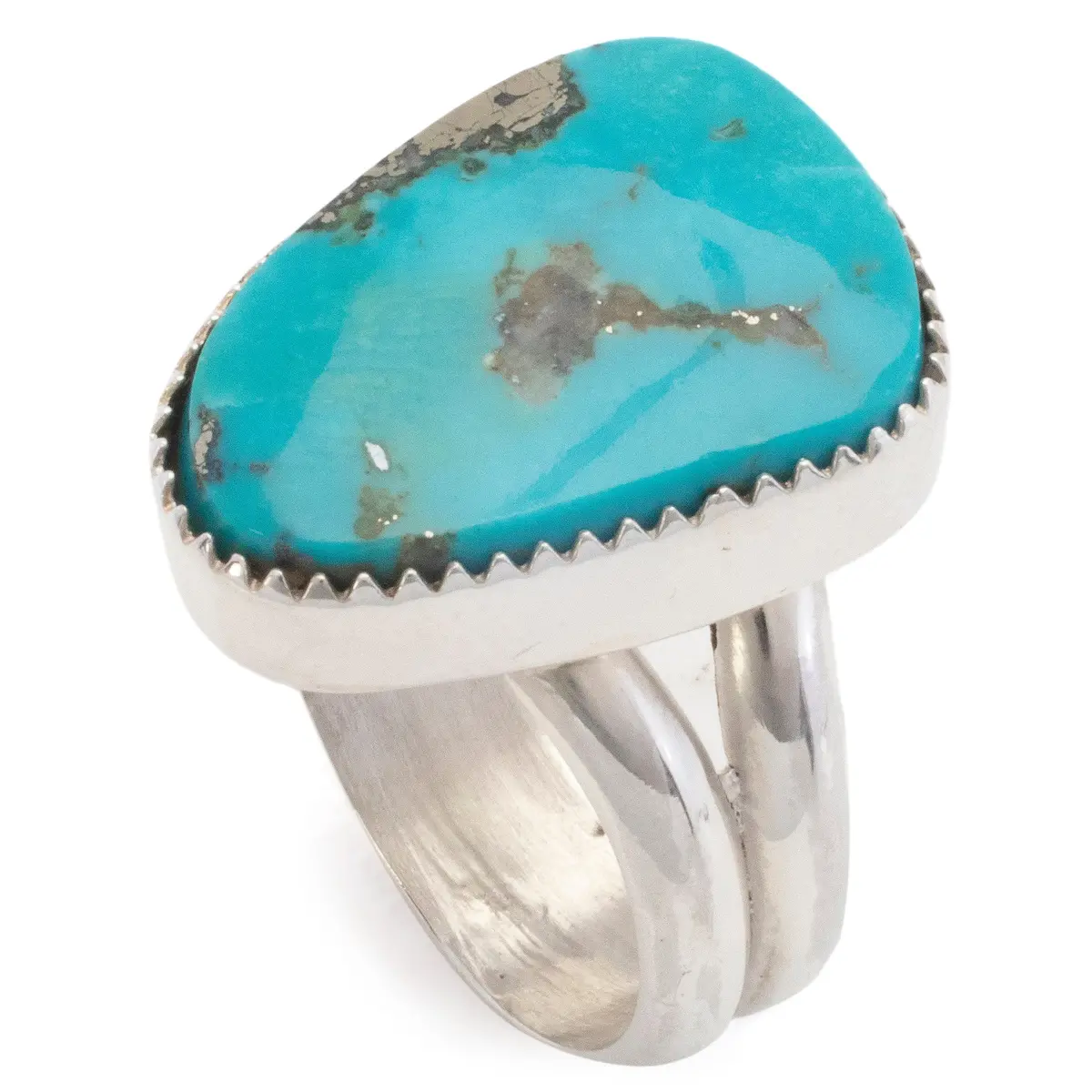 Kingman Turquoise Usa Handmade 925 Sterling Silver Ring 1