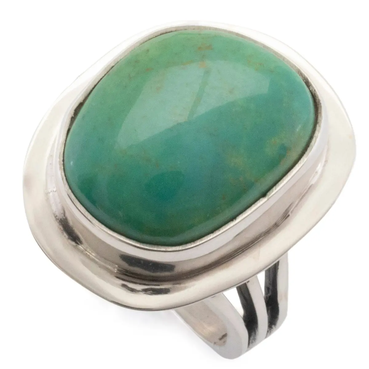 Kingman Turquoise Usa Handmade 925 Sterling Silver Ring 1