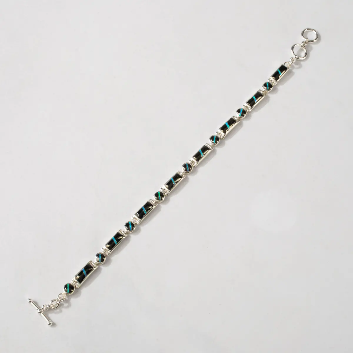 Black Onyx 925 Sterling Silver Usa Handmade Bracelet 1