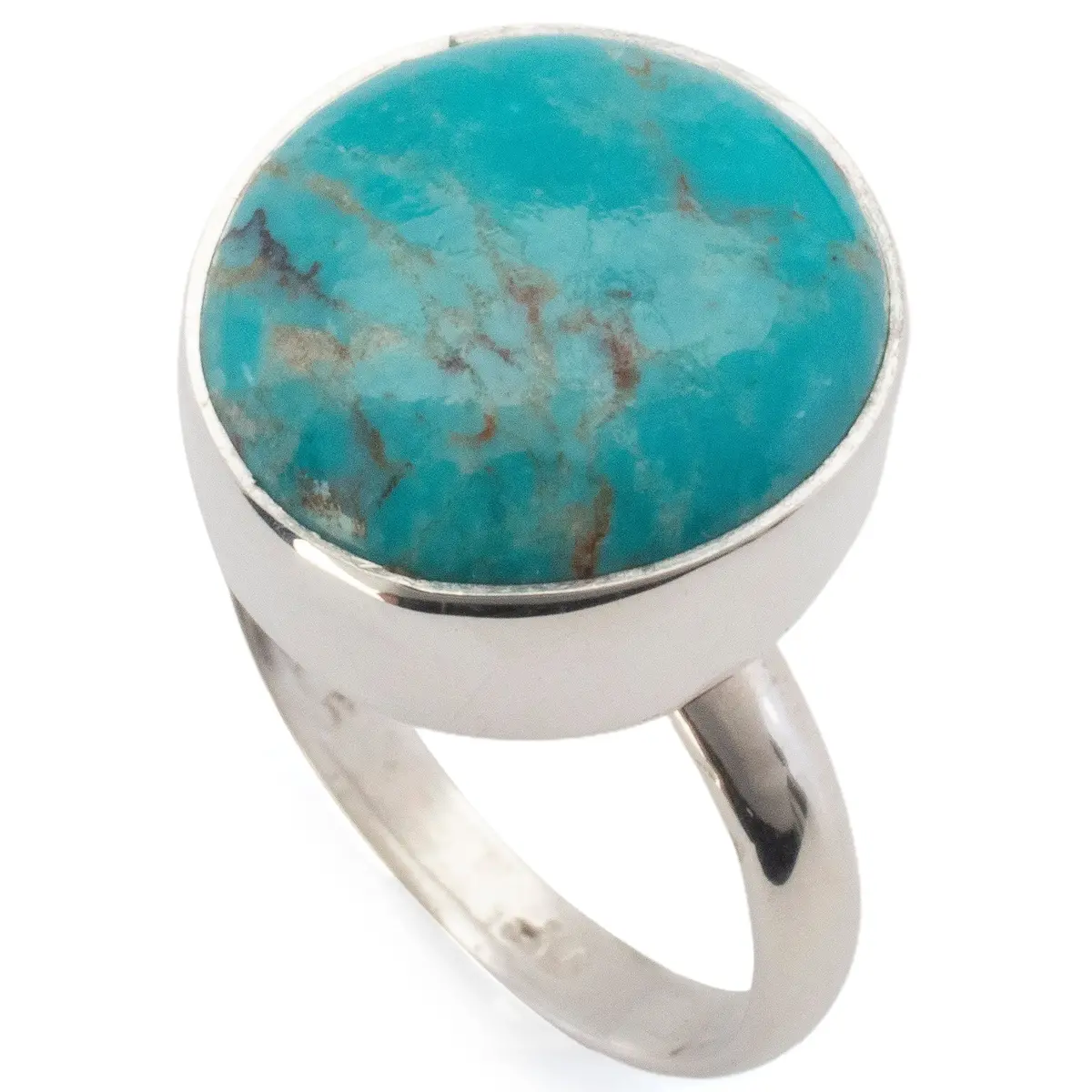 Kingman Turquoise Usa Handmade 925 Sterling Silver Ring 1