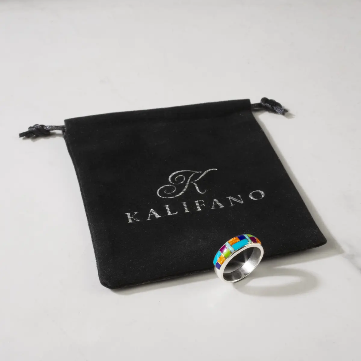 Multi Gemstone 925 Sterling Silver Ring Usa Handmade With Turquoise 4