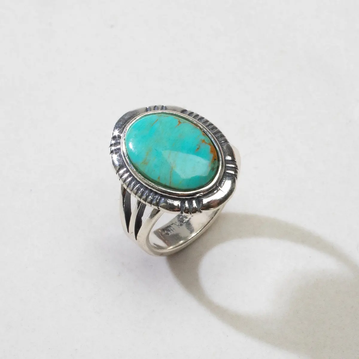 Nevada Turquoise Usa Handmade 925 Sterling Silver Ring 1
