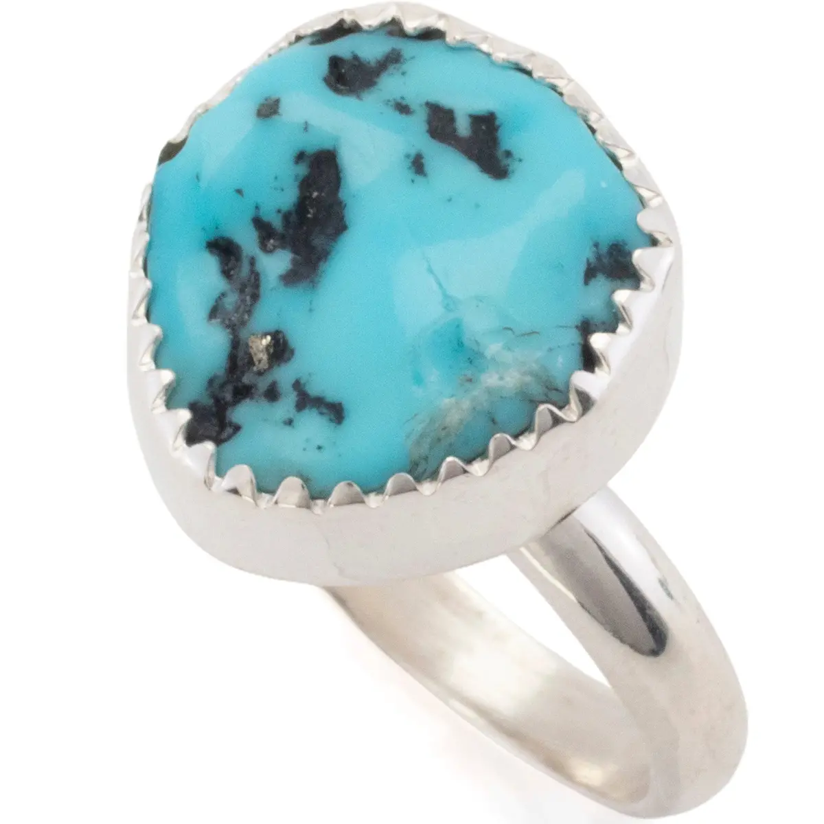 Sleeping Beauty Turquoise Usa Handmade 925 Sterling Silver Ring 1