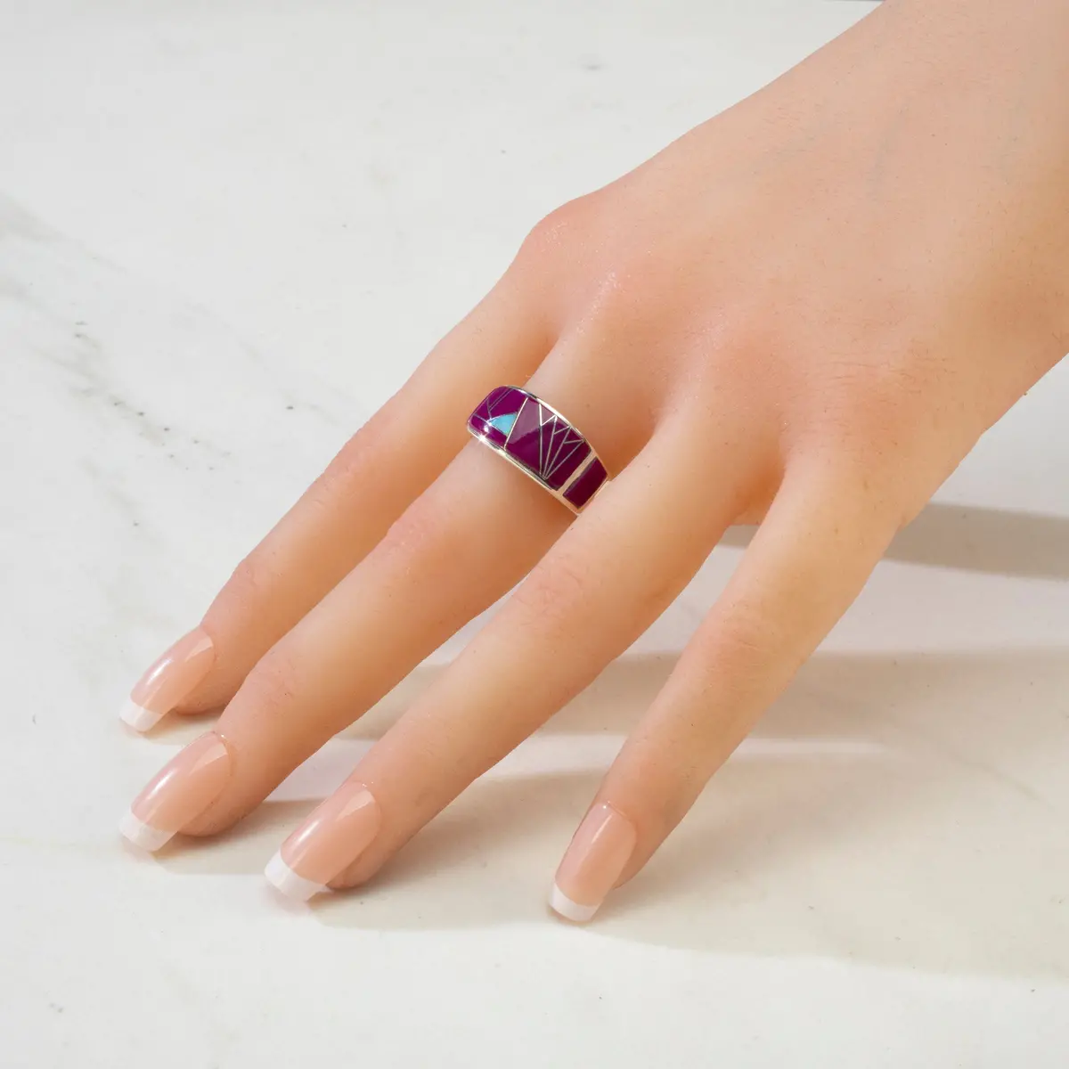Sugilite 925 Sterling Silver Ring Usa Handmade With Opal Accent 2