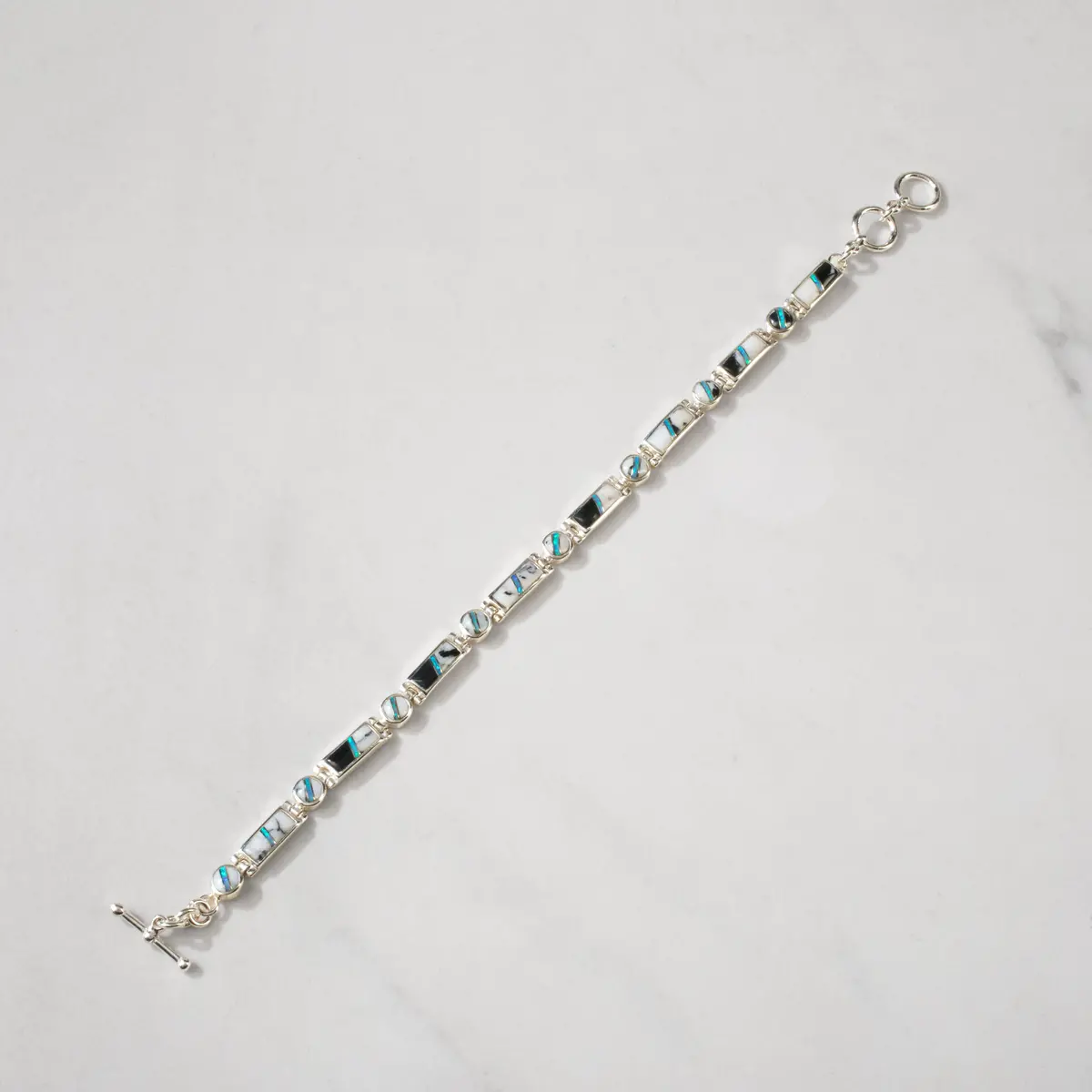 White Buffalo Turquoise 925 Sterling Silver Usa Handmade Bracelet 1
