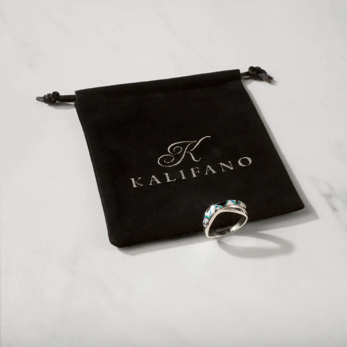 White Buffalo Turquoise Crossover 925 Sterling Silver Ring Usa Handmade With Laboratory Opal Accent 4