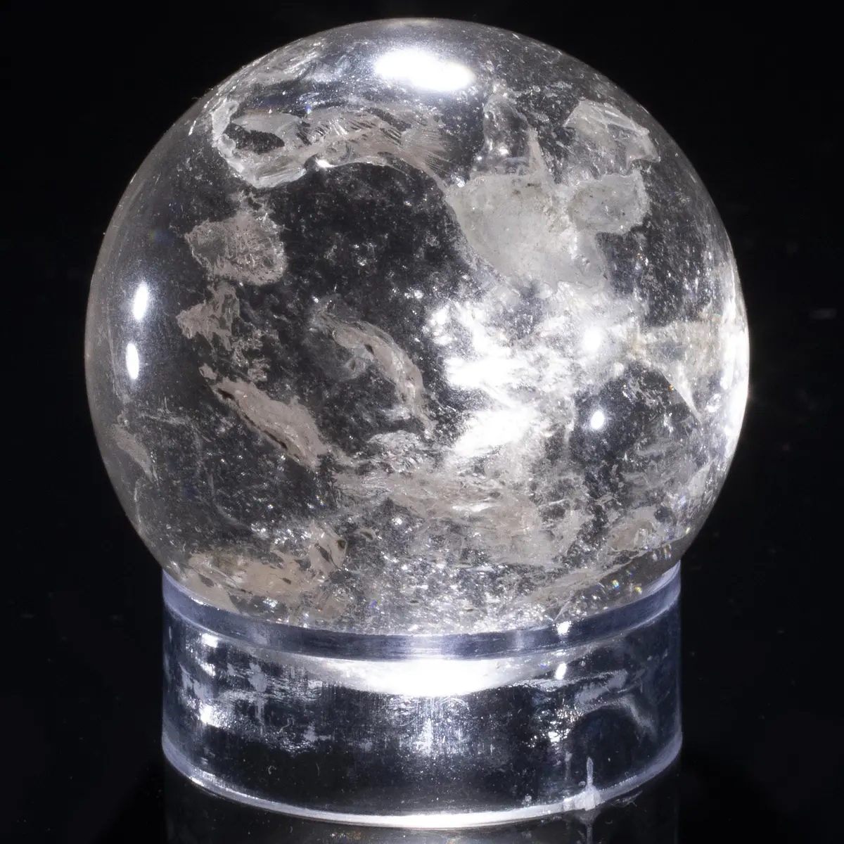 Quartz Sphere Carving 1.5" / 80 Grams 1