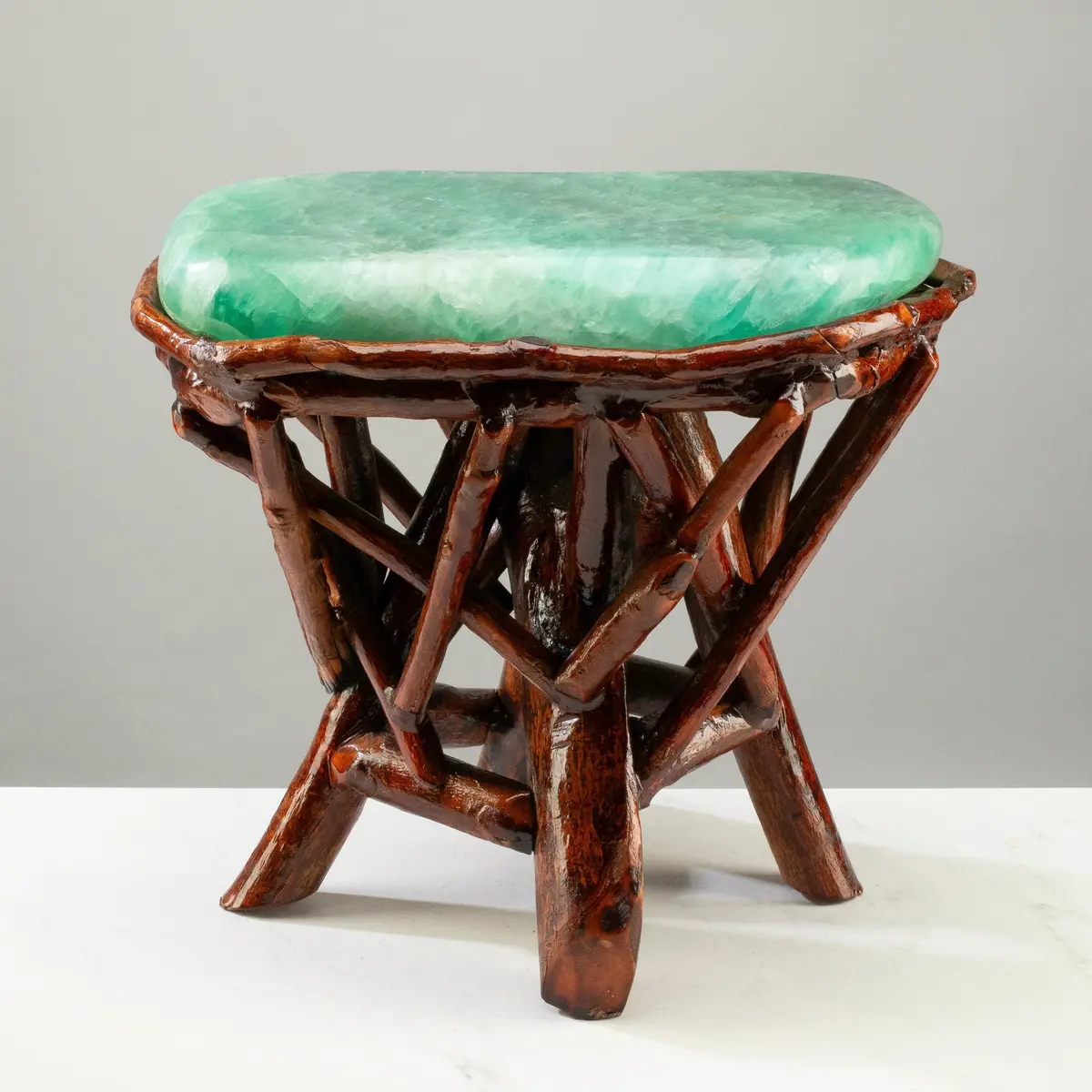 Green Fluorite Side Table 15" 1