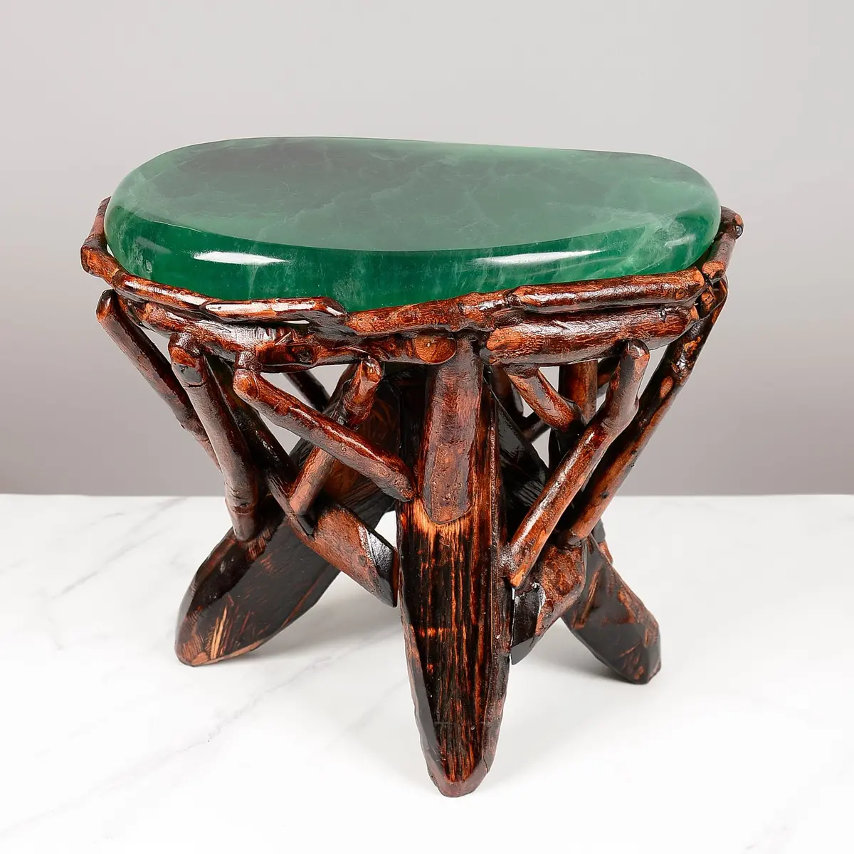 Green Fluorite Side Table 16" 1