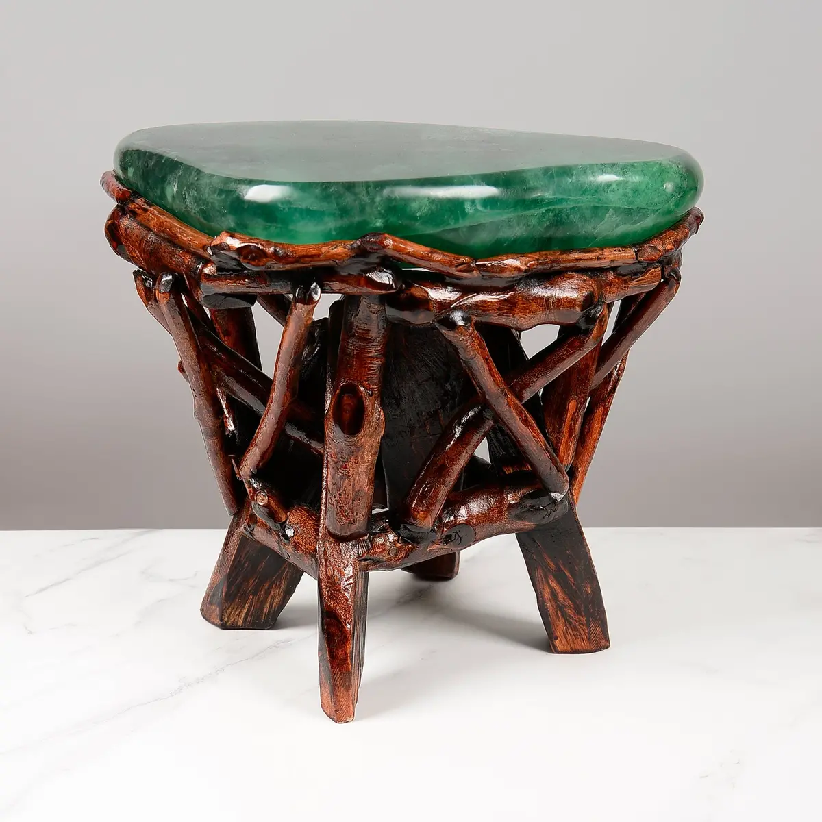 Green Fluorite Side Table 16" 1