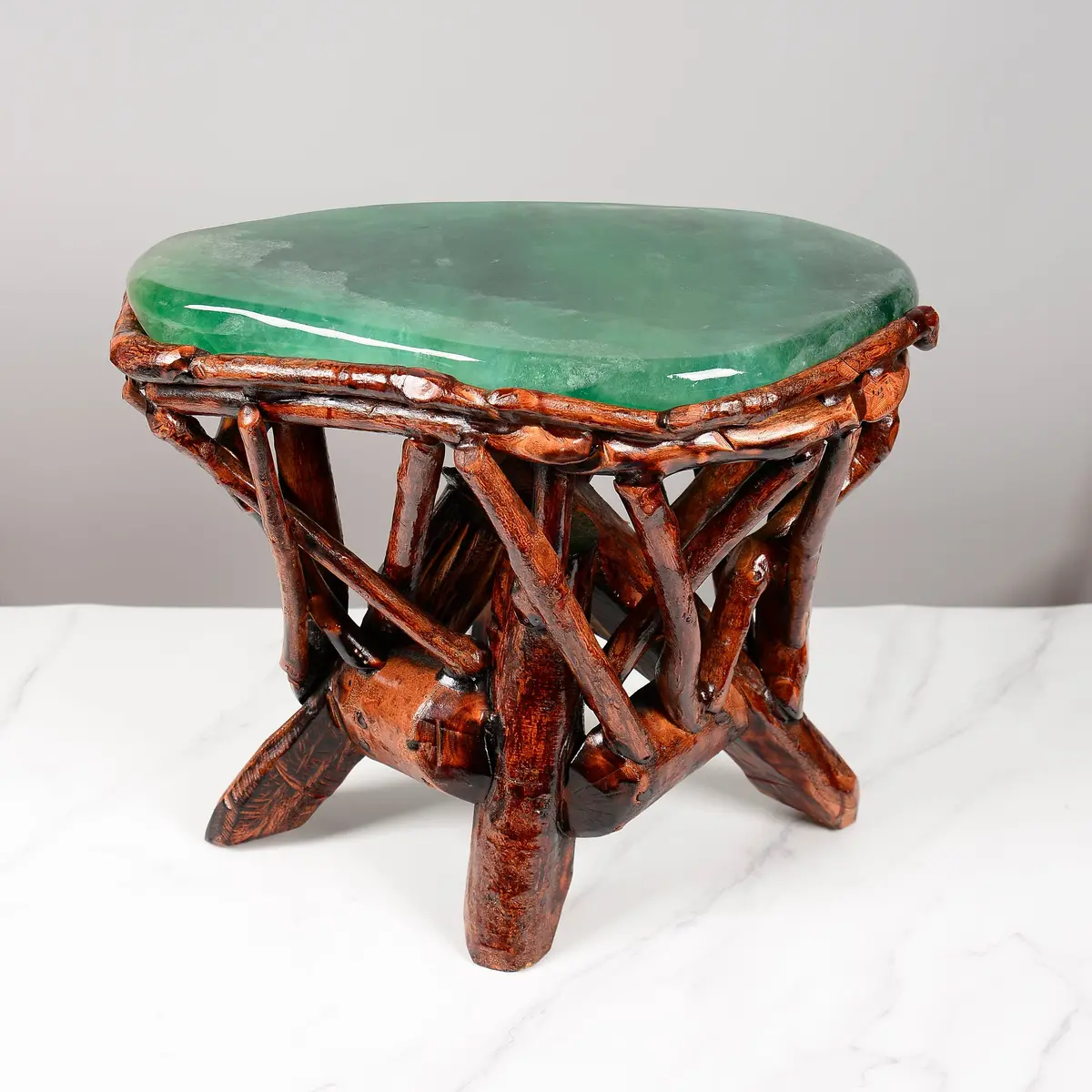 Green Fluorite Side Table 17" 1