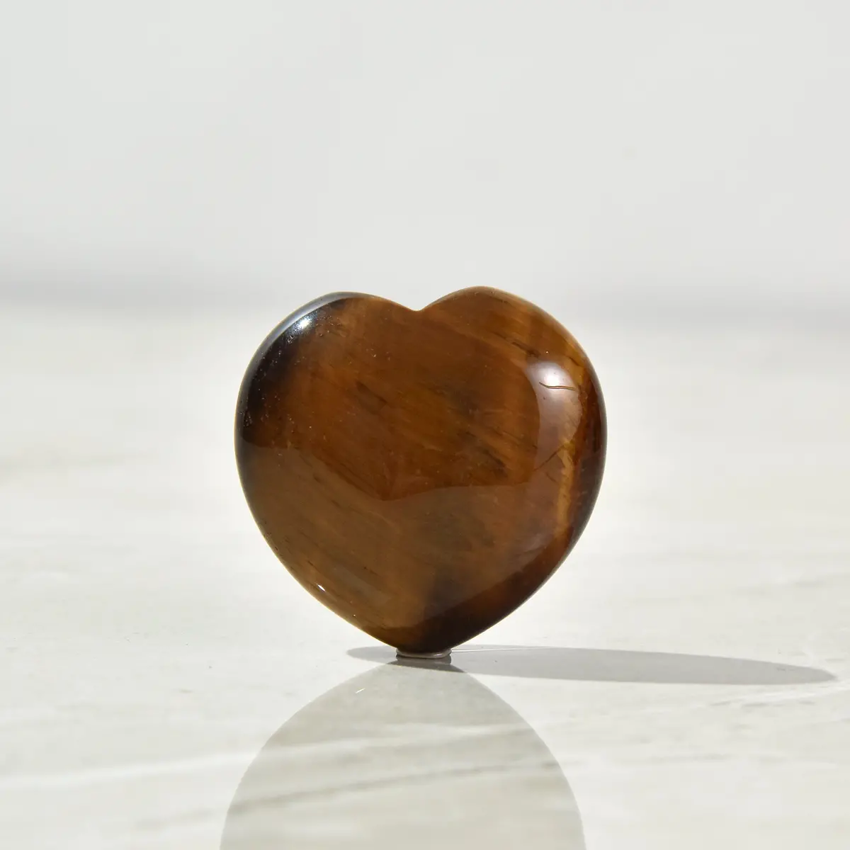 Tiger Eye Heart Carving 1