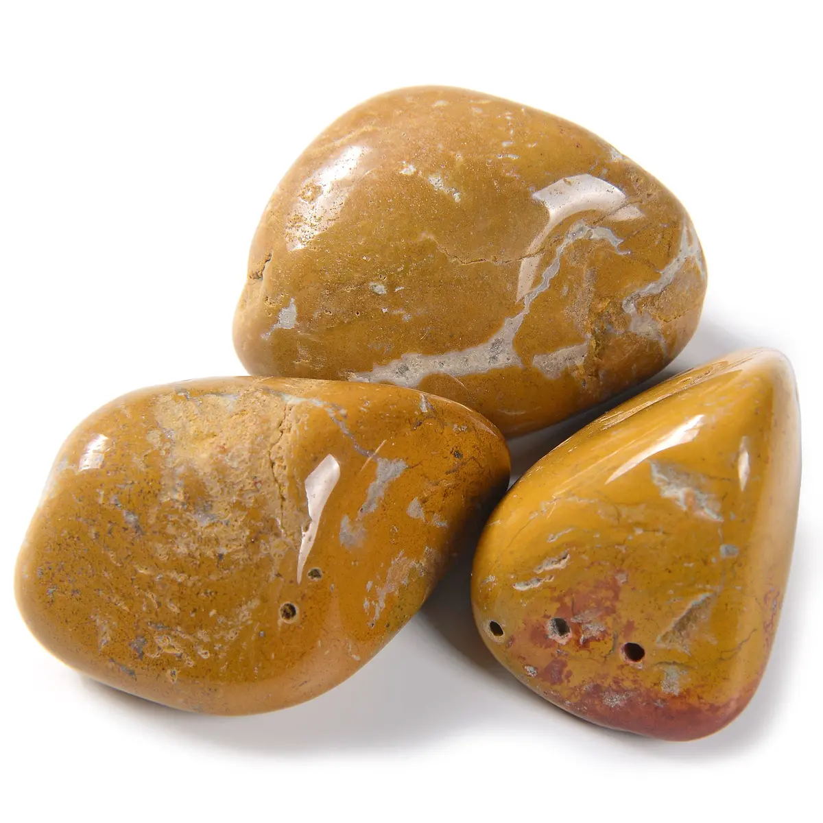 Natural Yellow Jasper Tumbled Stone 1