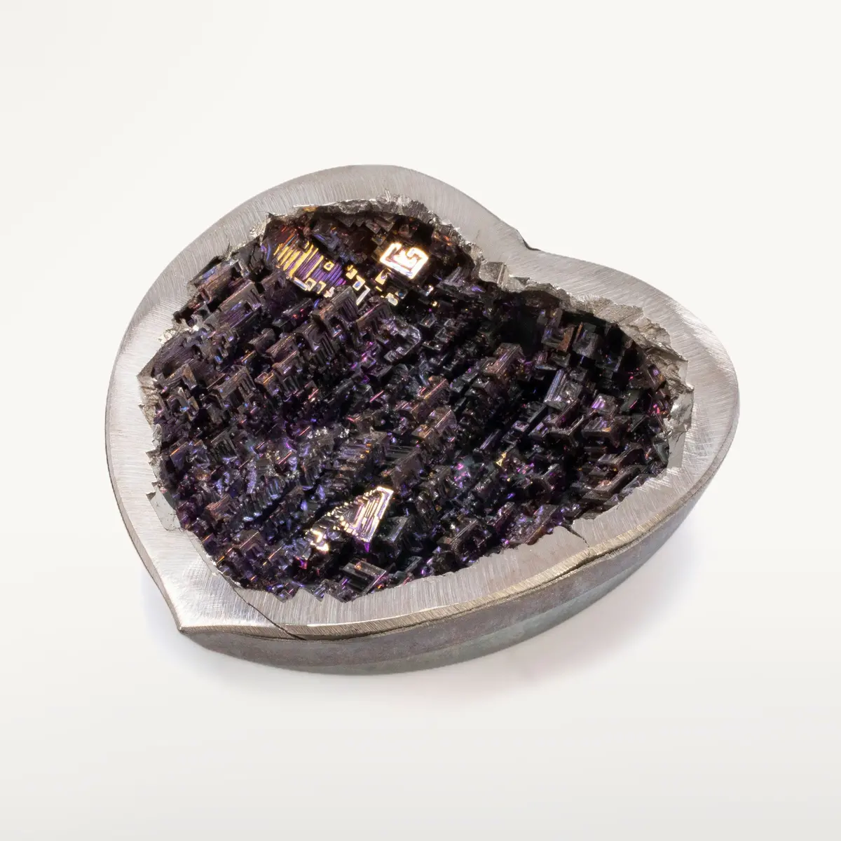 Purple Bismuth Heart - 4" 1